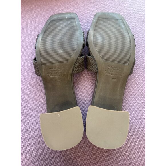 Jeffrey Campbell Coen Sandals in Olive Green 8 Womens Leather Heels - Picture 9 of 11